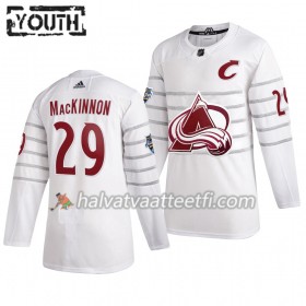 Lasten NHL Colorado Avalanche Pelipaita Nathan MacKinnon 29 Valkoinen 2020 NHL All-Star Adidas Authentic 